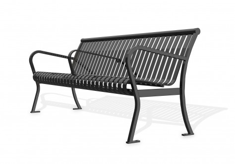 bench with center armrest