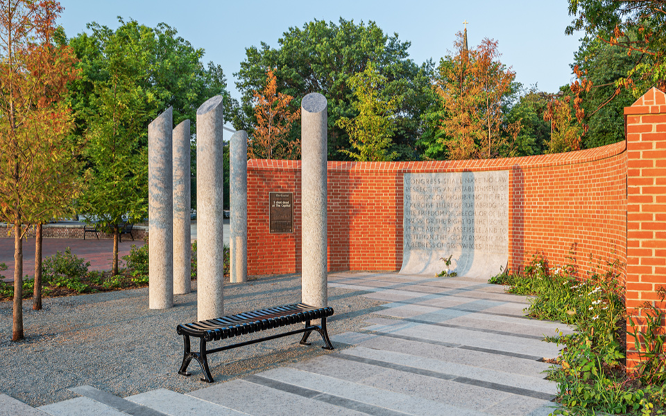 backless bench, annapolis memorial